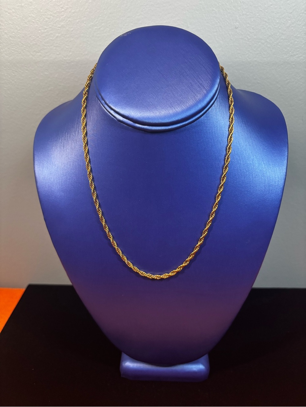 16” 1 mm Classic Gold Filled Rope Chain Necklace